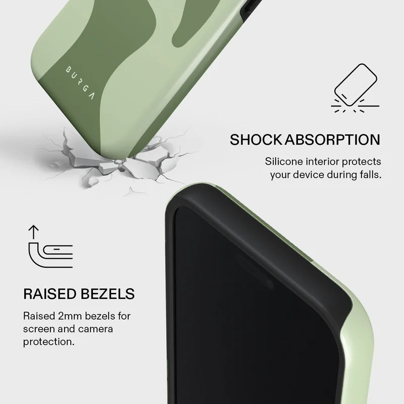 Burga iPhone 17 Pro Max No Rush Burga iPhone 17 Pro Max No Rush Premium Case Compatible with Hybrid Dual-Layer Hard Shell + Silicone Protection - Scratch-Resistant Shockproof Mobile Cover  | Best Price UAE